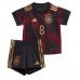 Tanie Strój piłkarski Niemcy Leon Goretzka #8 Koszulka Wyjazdowej dla dziecięce MŚ 2022 Krótkie Rękawy (+ szorty)